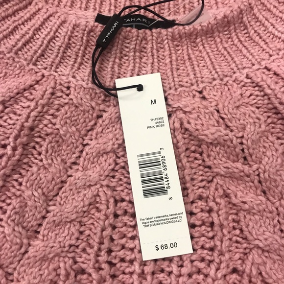 NWT Tahari Women’s SOFT Pink Sweater. 💗 M - Picture 3 of 5